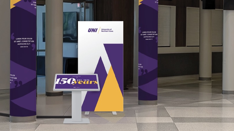 University of Northern Iowa 150th Anniversary Kiosk Installation